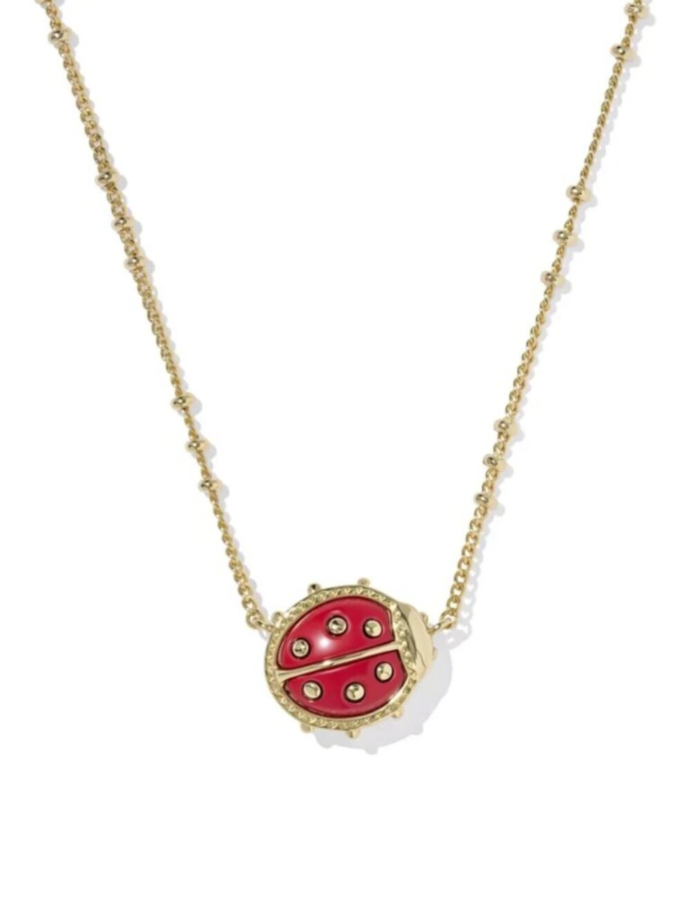 Kendra Scott x Ladybug Gold Short Pendant Necklace